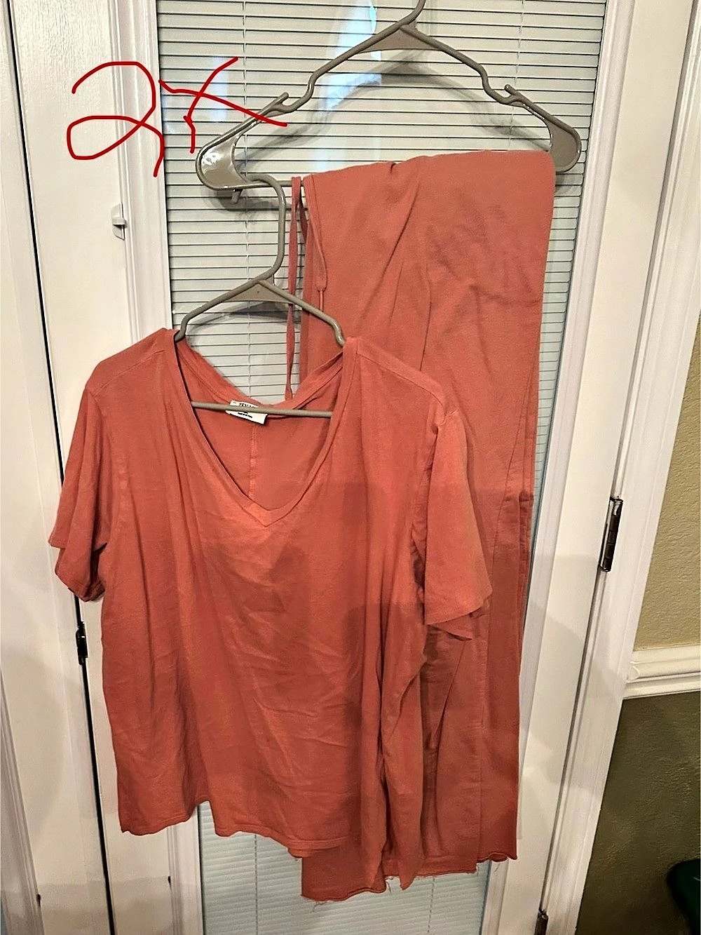Chico's Rust Short Sleeve Top Set